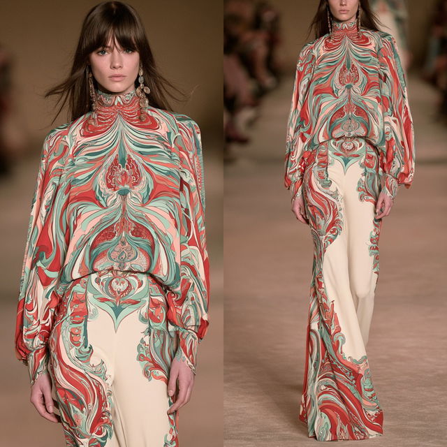 Emilio Pucci style, Midjourney V8.2, render 2 of 4