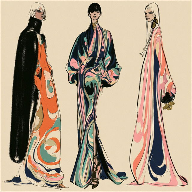 Emilio Pucci style, Midjourney V8.2, render 4 of 4