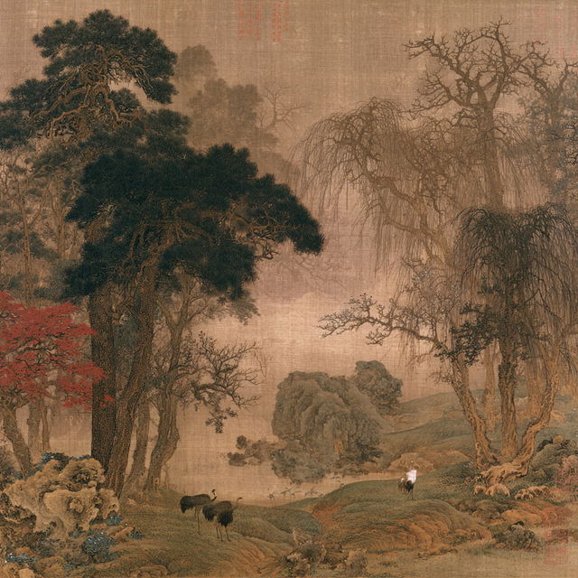 Emperor Huizong of Song style, Midjourney V8.2, render 3 of 4