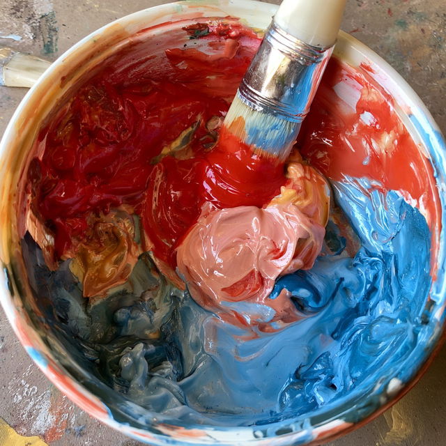 Encaustic paint style, Midjourney V8.2, render 3 of 4