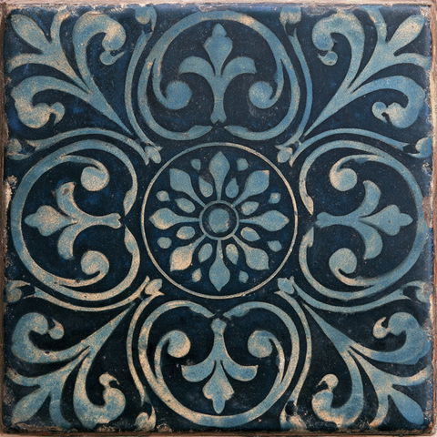 Encaustic tile style (Techniques), Midjourney V8.2
