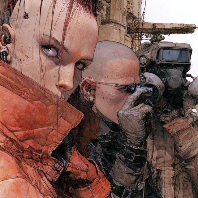 Enki Bilal style, Midjourney V8.2, render 1 of 4