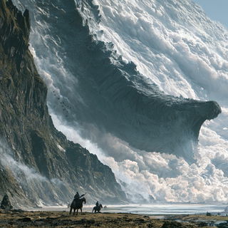 Epic scale style, Midjourney V8.2, render 2 of 4