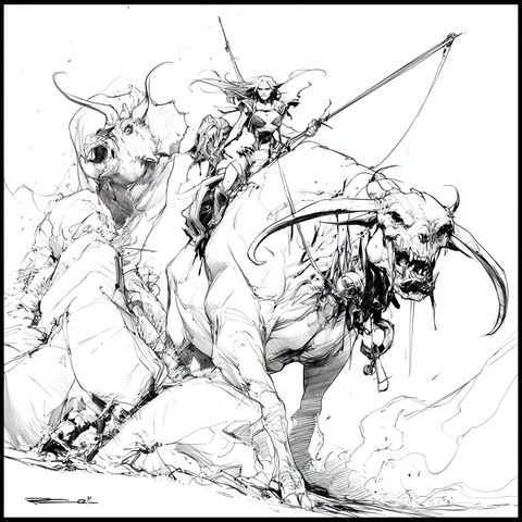 Eric Canete style (Illustrators), Midjourney V8.2