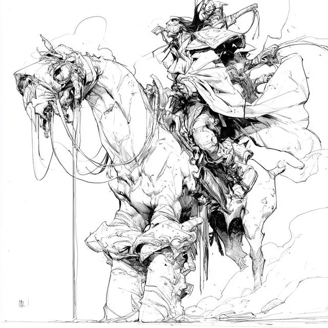 Eric Canete style, Midjourney V8.2, render 3 of 4