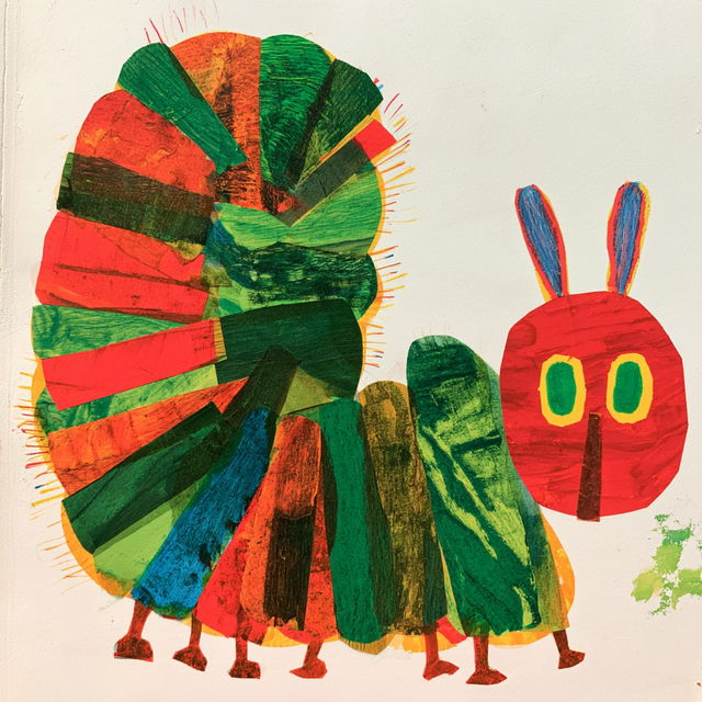 Eric Carle style, Midjourney V8.2, render 1 of 4