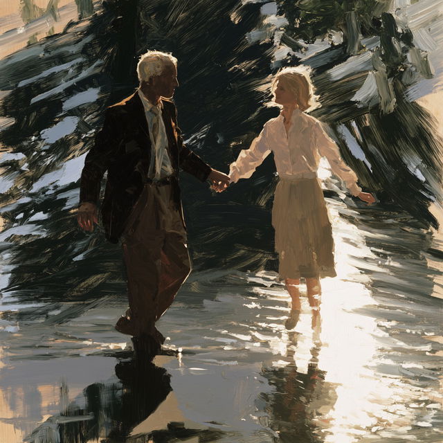Eric Fischl style, Midjourney V8.2, render 2 of 4