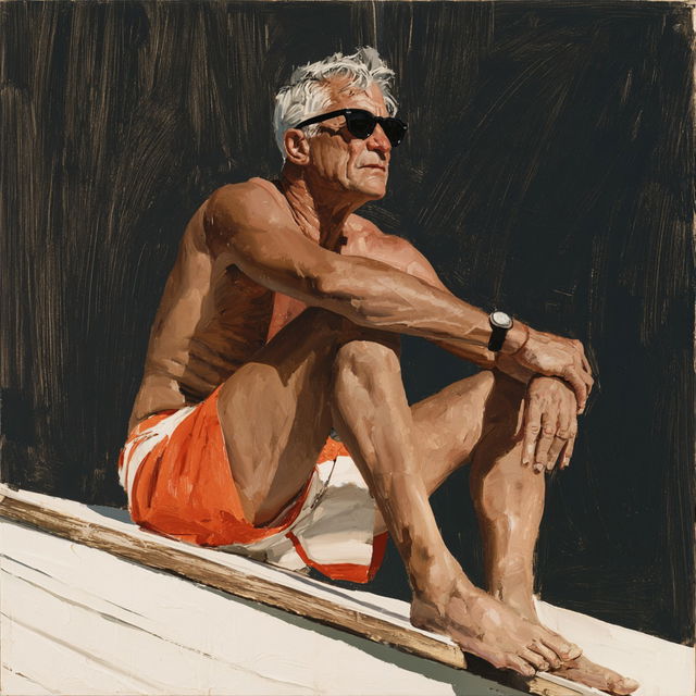 Eric Fischl style, Midjourney V8.2, render 3 of 4