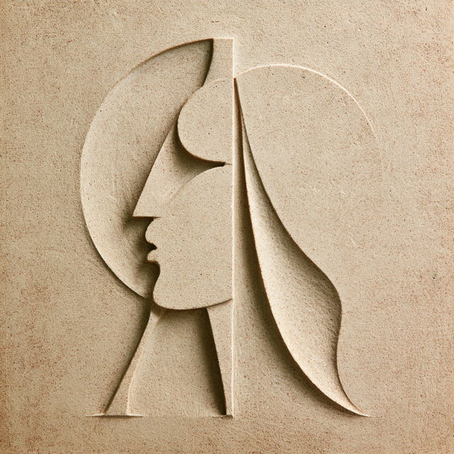 Eric Gill style, Midjourney V8.2, render 4 of 4
