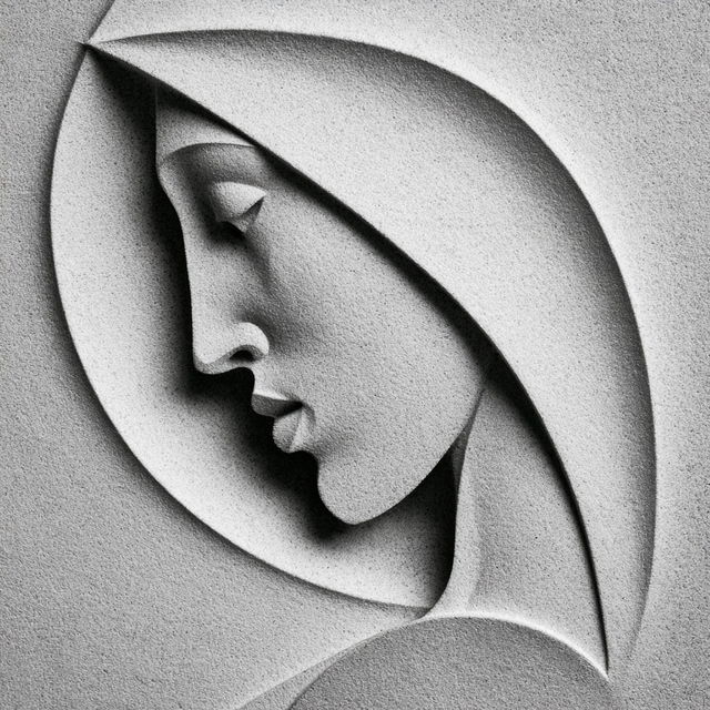 Eric Gill style, Midjourney V8.2, render 3 of 4