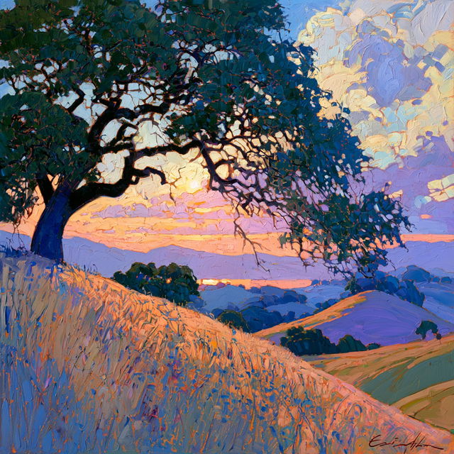 Erin Hanson style, Midjourney V8.2, render 2 of 4