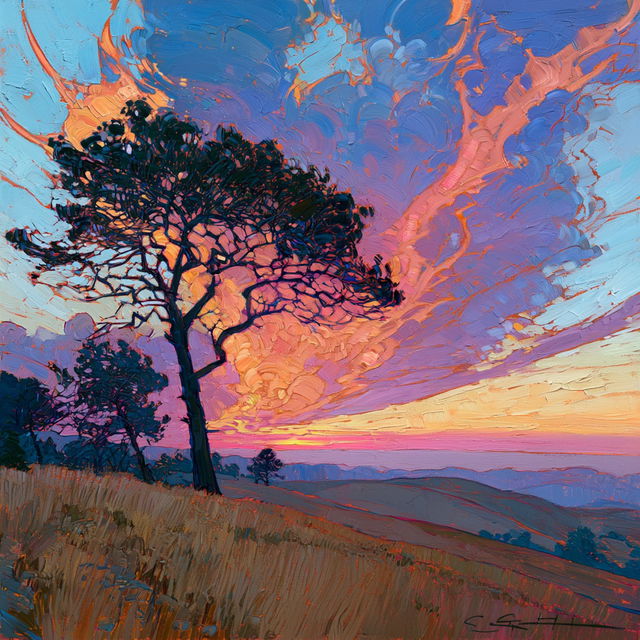 Erin Hanson style, Midjourney V8.2, render 3 of 4