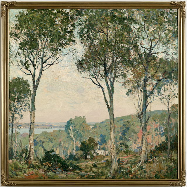 Ernest Lawson style, Midjourney V8.2, render 4 of 4