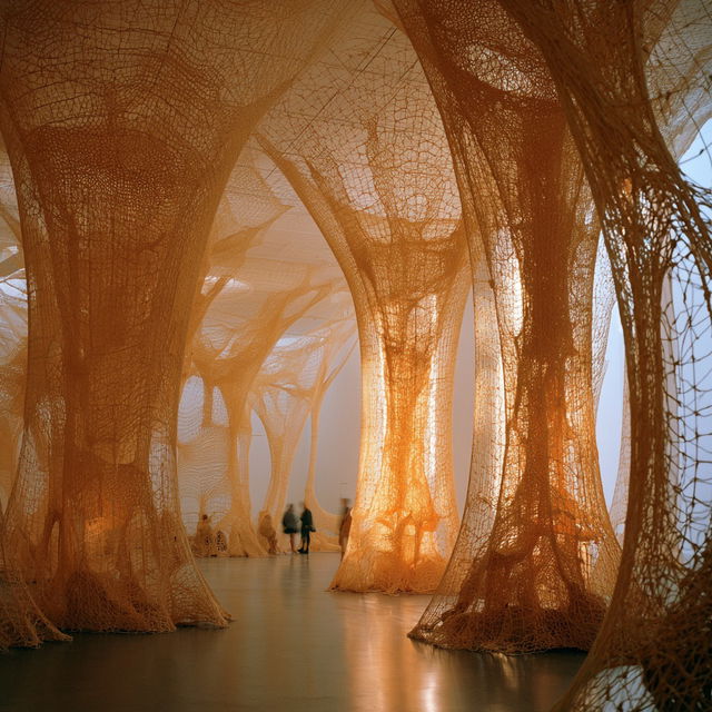 Ernesto Neto style, Midjourney V8.2, render 1 of 4