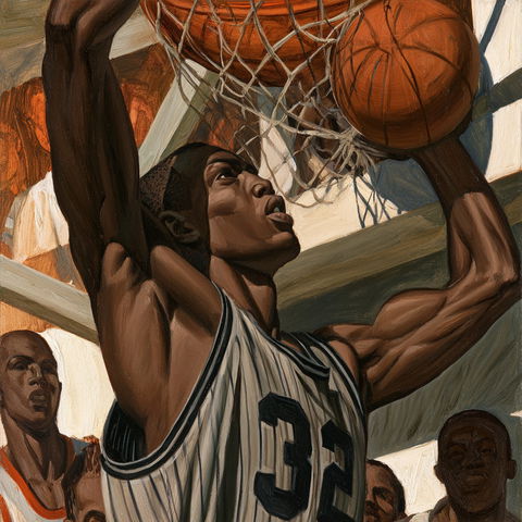 Ernie Barnes style (Painters), Midjourney V8.2