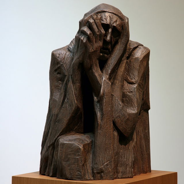 Ernst Barlach style, Midjourney V8.2, render 3 of 4