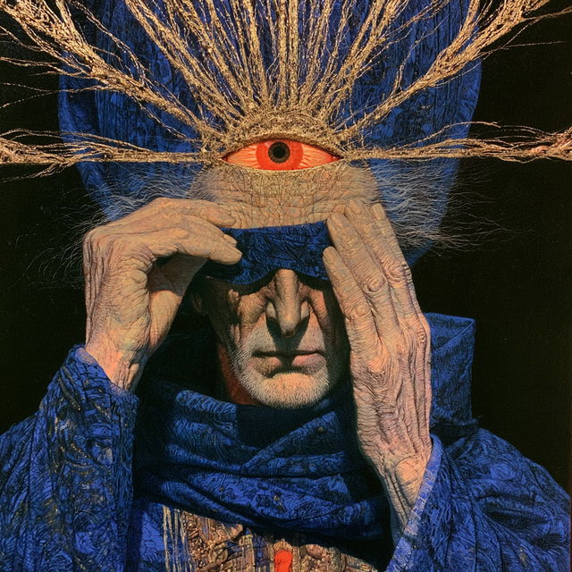 Ernst Fuchs style, Midjourney V8.2, render 2 of 4