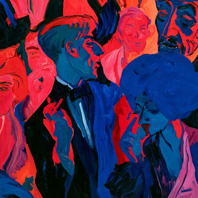 Ernst Ludwig Kirchner style, Midjourney V8.2, render 4 of 4