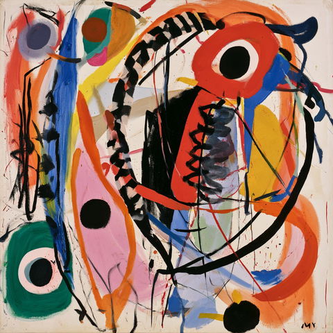 Ernst Wilhelm Nay style (Painters), Midjourney V8.2