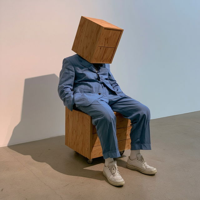 Erwin Wurm style, Midjourney V8.2, render 3 of 4
