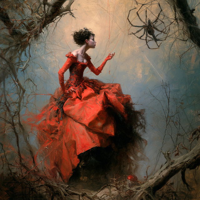 Esao Andrews style, Midjourney V8.2, render 1 of 4