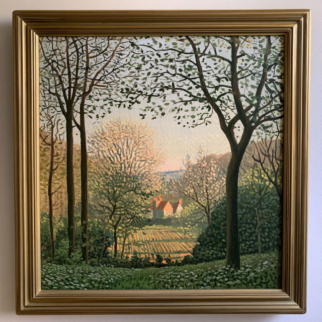 Esther Pissarro style, Midjourney V8.2, render 2 of 4