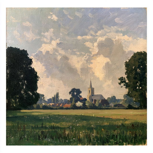 Esther Pissarro style, Midjourney V8.2, render 4 of 4