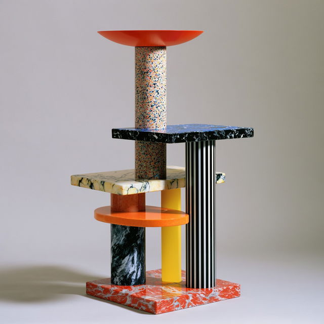 Ettore Sottsass style, Midjourney V8.2, render 4 of 4