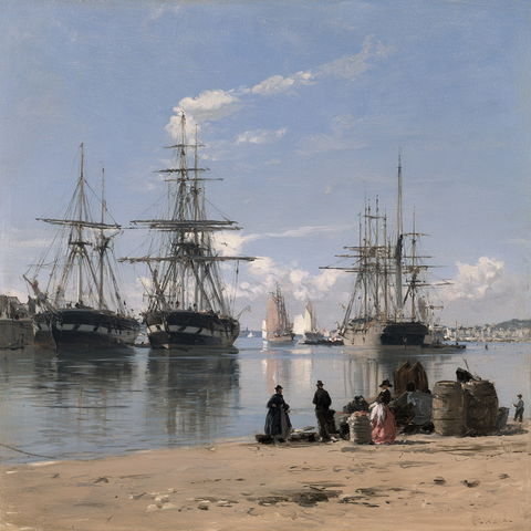 Eugene Boudin style (Painters), Midjourney V8.2