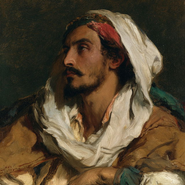 Eugene Delacroix style, Midjourney V8.2, render 4 of 4