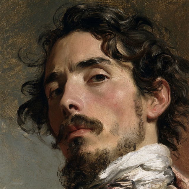 Eugene Delacroix style, Midjourney V8.2, render 3 of 4