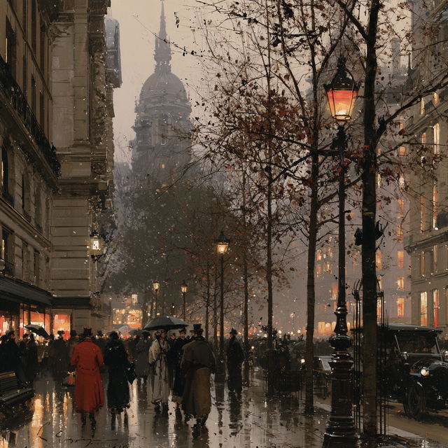 Eugene Galien-Laloue style, Midjourney V8.2, render 3 of 4