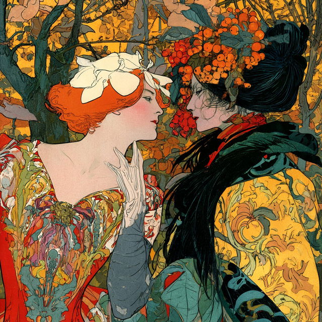 Eugene Grasset style, Midjourney V8.2, render 2 of 4