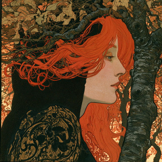 Eugene Grasset style, Midjourney V8.2, render 3 of 4