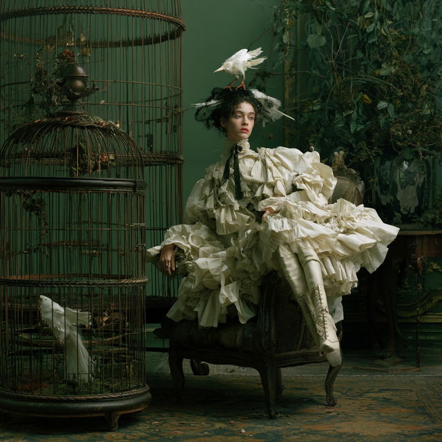 Eugenio Recuenco style, Midjourney V8.2, render 4 of 4