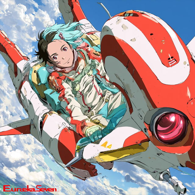 Eureka Seven style, Midjourney V8.2, render 3 of 4