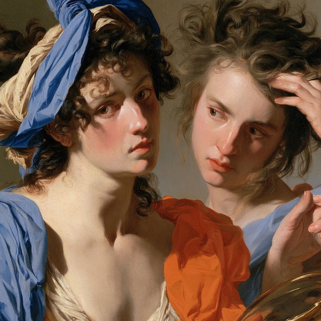 Eustache Le Sueur style, Midjourney V8.2, render 1 of 4