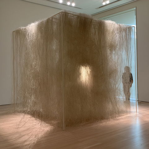 Eva Hesse style (Sculptors), Midjourney V8.2