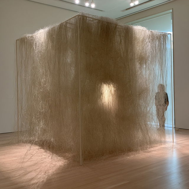 Eva Hesse style, Midjourney V8.2, render 1 of 4