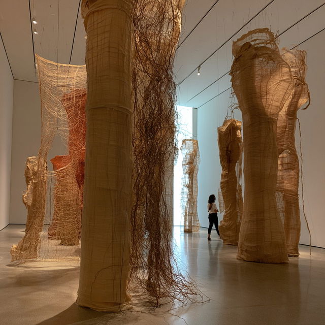 Eva Hesse style, Midjourney V8.2, render 4 of 4