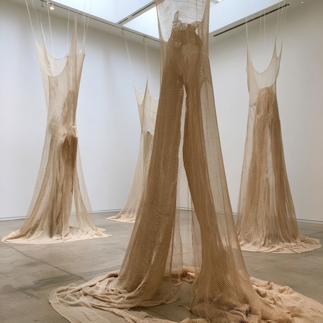 Eva Hesse style, Midjourney V8.2, render 3 of 4