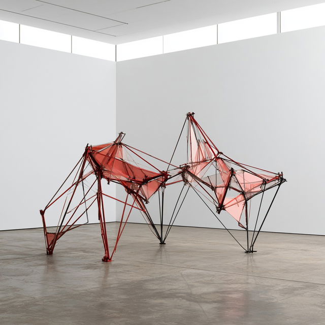 Eva Rothschild style, Midjourney V8.2, render 4 of 4