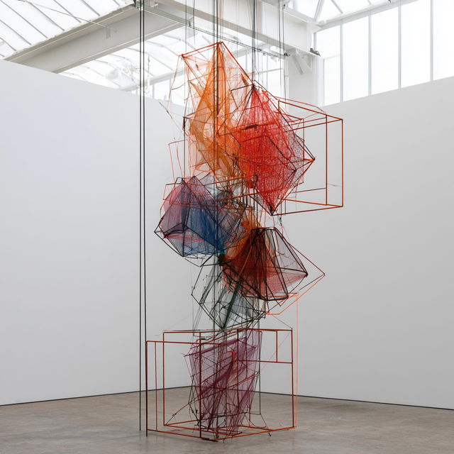 Eva Rothschild style, Midjourney V8.2, render 3 of 4