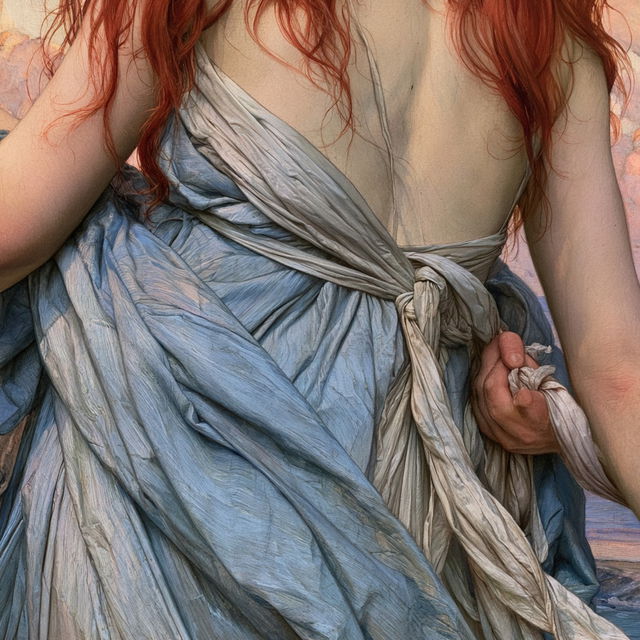 Evelyn De Morgan style, Midjourney V8.2, render 4 of 4