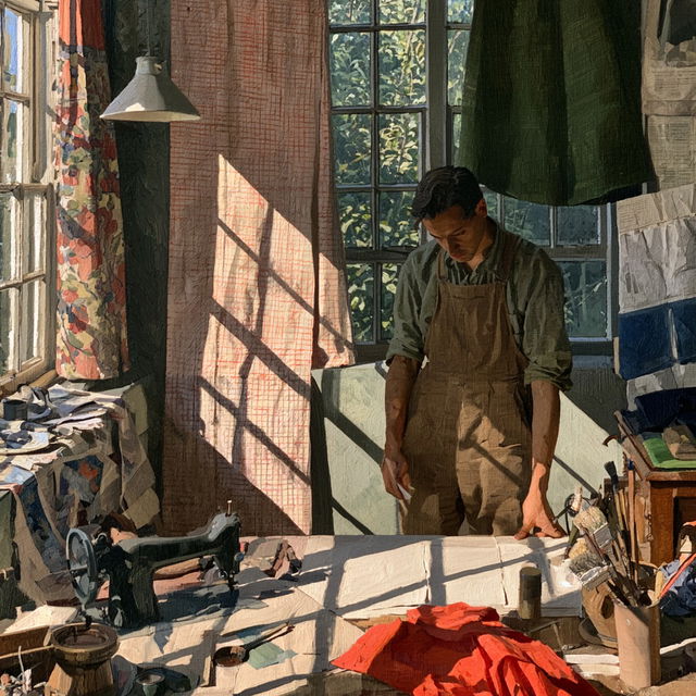 Evelyn Dunbar style, Midjourney V8.2, render 1 of 4