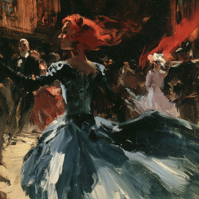 Everett Shinn style, Midjourney V8.2, render 2 of 4