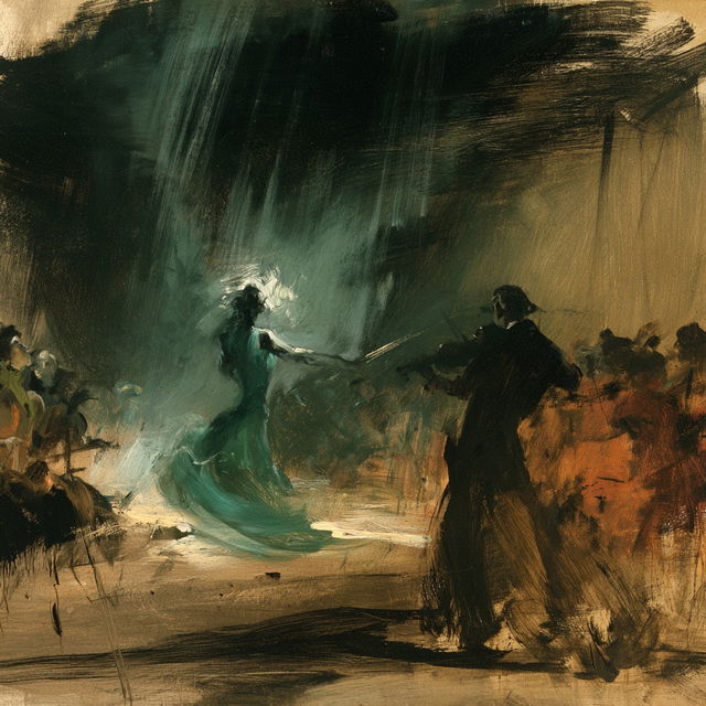 Everett Shinn style, Midjourney V8.2, render 3 of 4