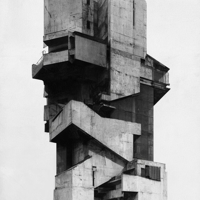 Expressionist architecture style, Midjourney V8.2, render 1 of 4