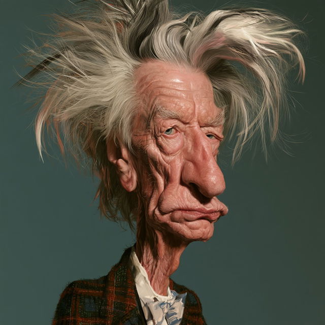 Extreme caricature style, Midjourney V8.2, render 4 of 4