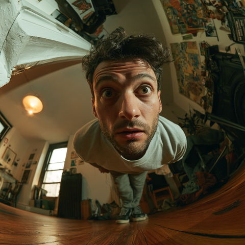Extreme wide portrait style (Techniques), Midjourney V8.2